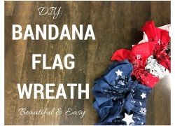 DIY: Beautiful & Easy Bandana Flag Wreath